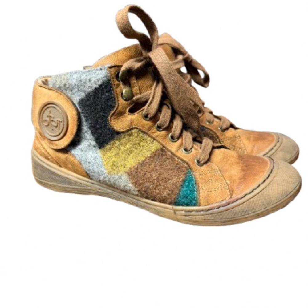 OTBT Providence Women's Casual Sneakers•Size 7.5•Cashew Brown + Multicolor